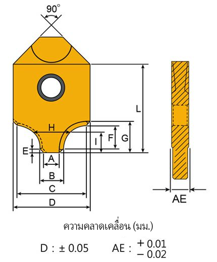 Indexable-Corner-Rounding-Cutter-Insert